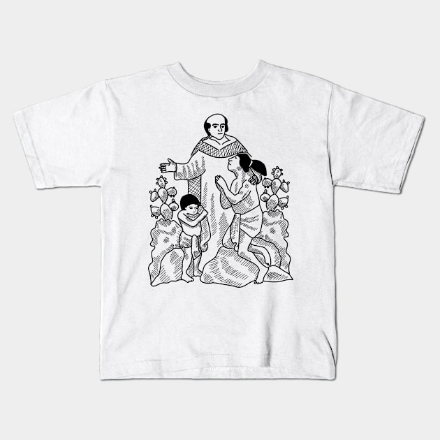 Fray Bartolome Kids T-Shirt by Digilogos